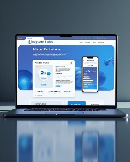 Homepage design for the Innovate Labs tech company website.